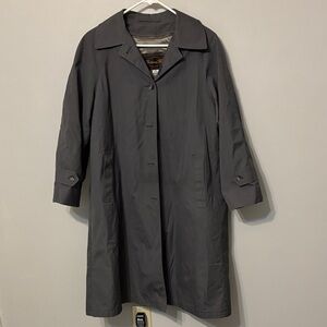 Vintage Botany 500 Classic Gray Women's Trench Coat